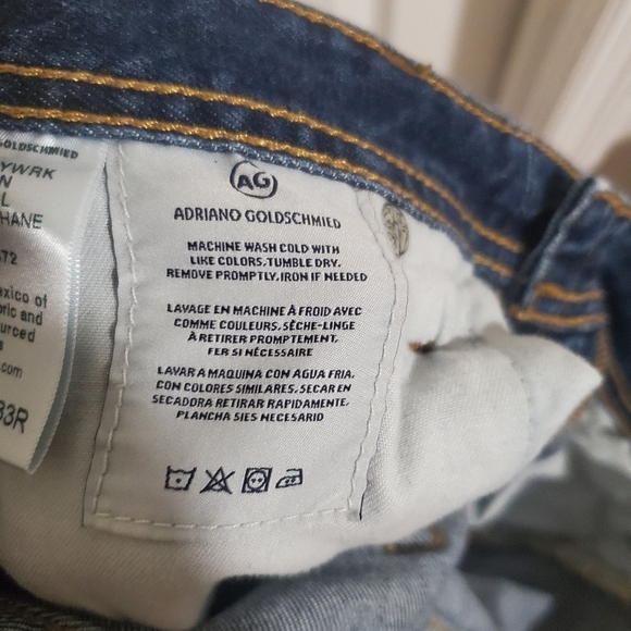 AG Jeans the Graduate Tailored Leg Jeans Size 33R - Picture 7 of 9